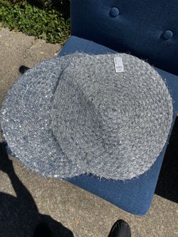 Two Pier 1 Silver Fabric Place Mats