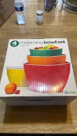 Melamine Bowl Set with lids