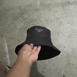 Black designer hat