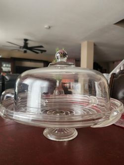 Cristal cake plate