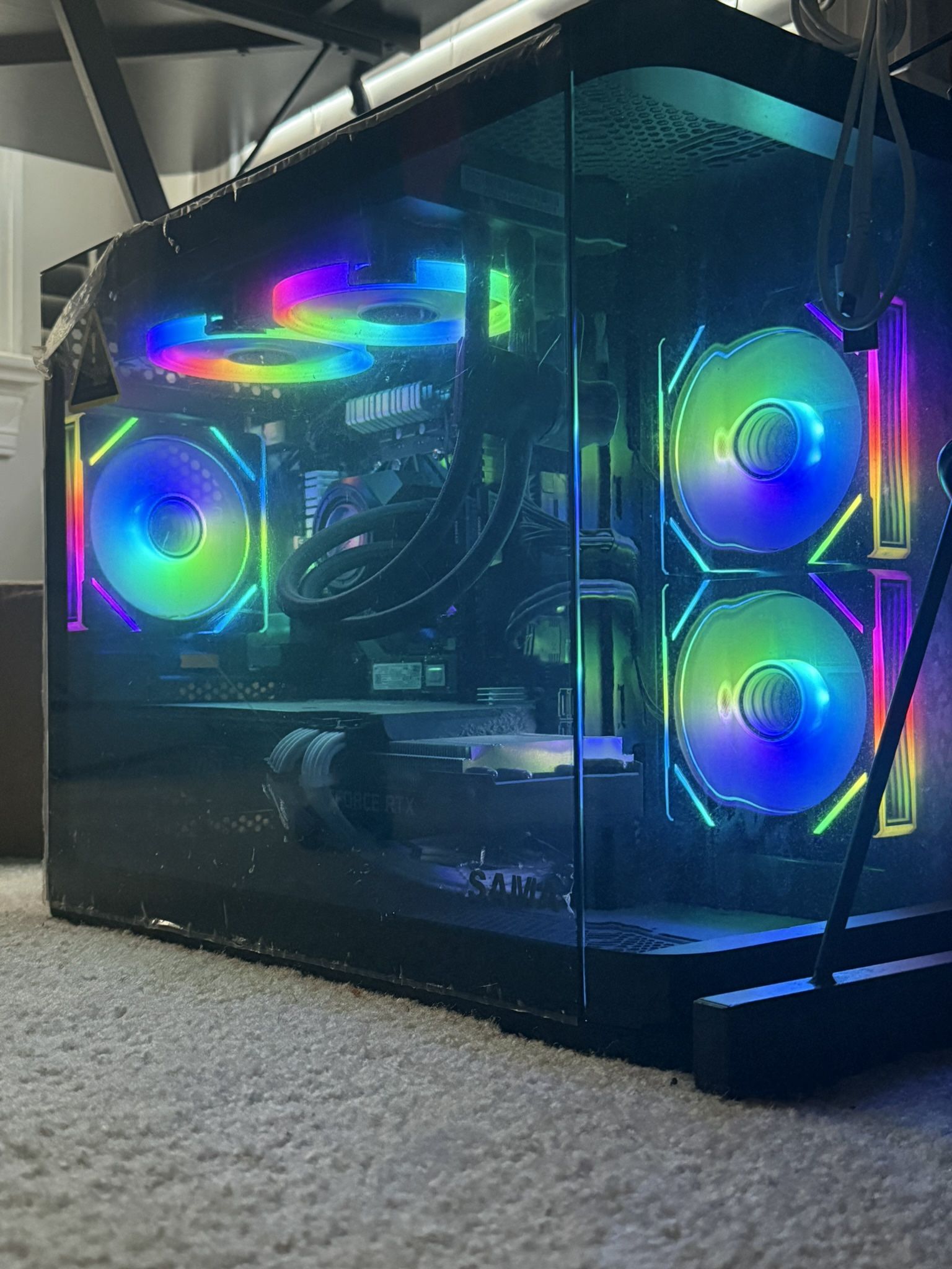 GAMING PC RTX:3070 W/ 2 Monitors And Keyboard And Mouse