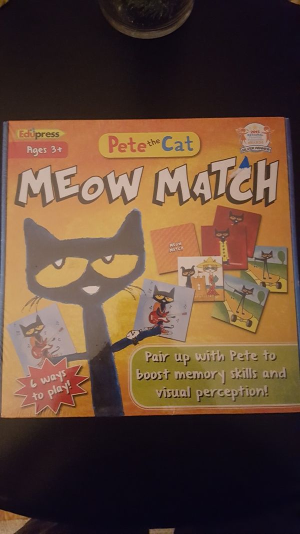 NEW Pete The Cat Meow Match Game