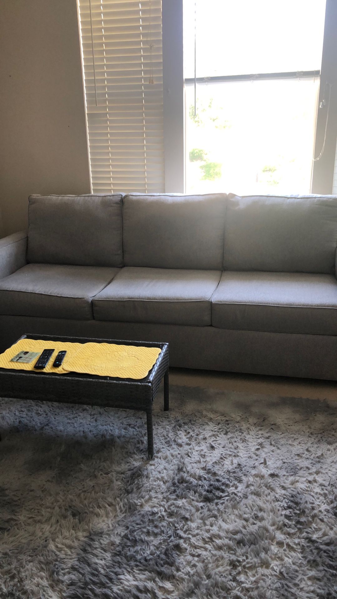 Beautiful Grey 3 Seater Couch And Loveseat Like Brand New