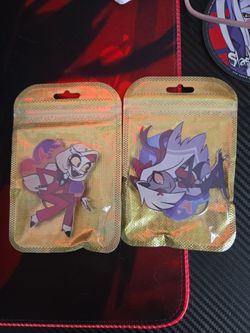 Hazbin hotel large keychains