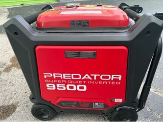 [FOR SALE] QUIET “PREDATOR” 9500W INVERTER GENERATOR • ONLY 3.5 HOURS • ELECTRIC START • $1600 OBO