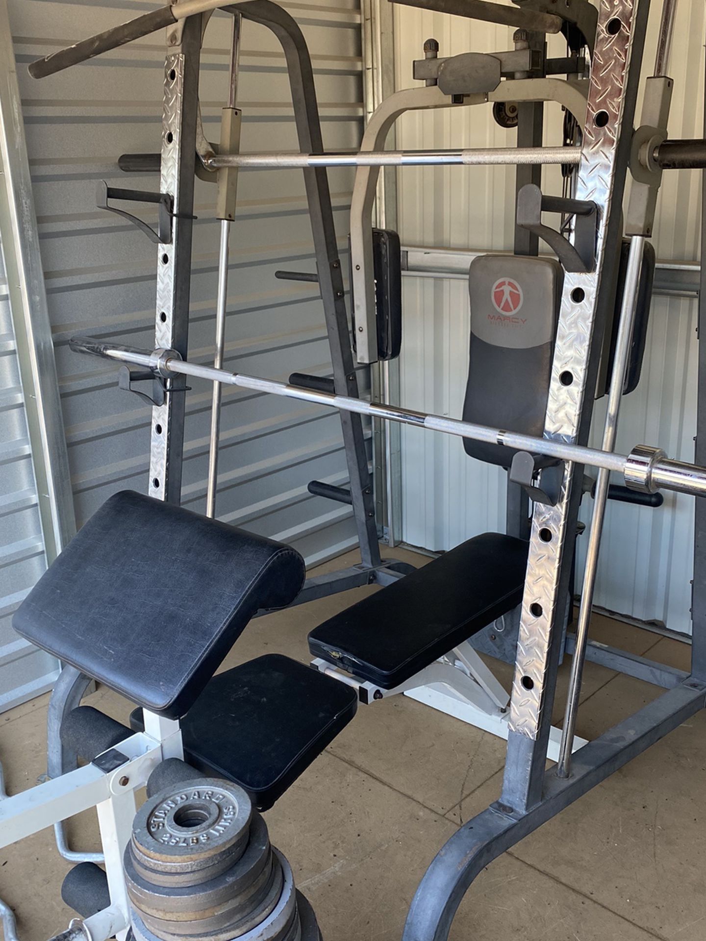 Olympic Smith Machine Home Gym Setup