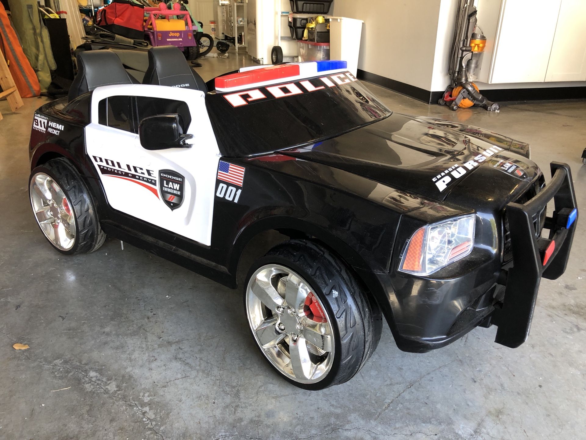 Kid Trax Dodge Charger Police Car Power Wheels