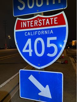Free way sign 405 shield