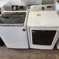SAMSUNG WASHER AND ELECTRIC DRYER DELIVERY IS AVAILABLE AND HOOK UP 60 DAYS WARRANTY 
