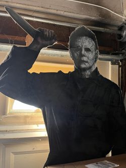 2018 michael myers standee / cardboard cutout straight from the movie theater
