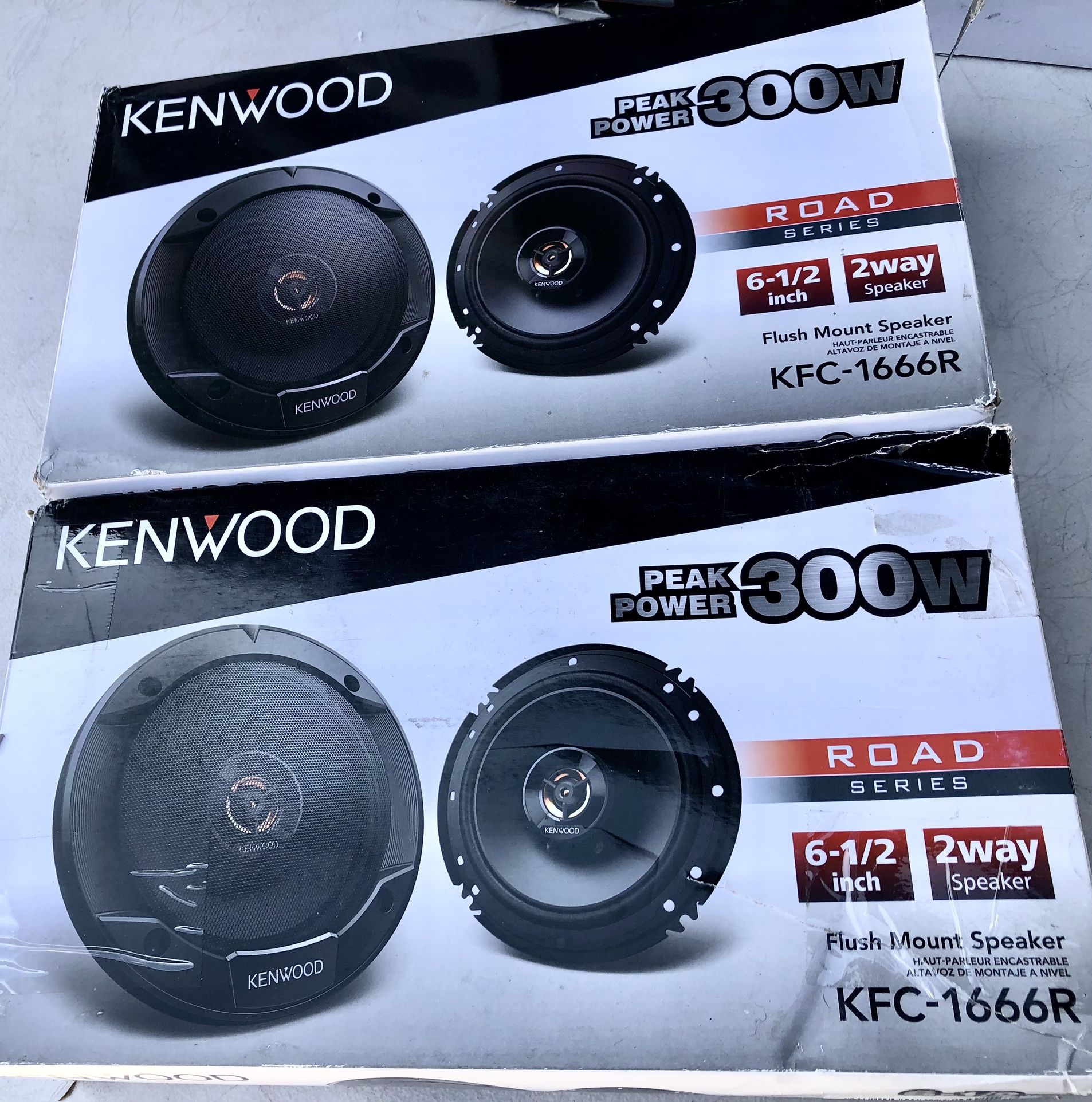 Kenwood 6.5 Car Audio Speakers New 