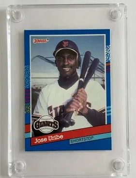 2- 1991 Donruss #375 Jose Uribe Double Error