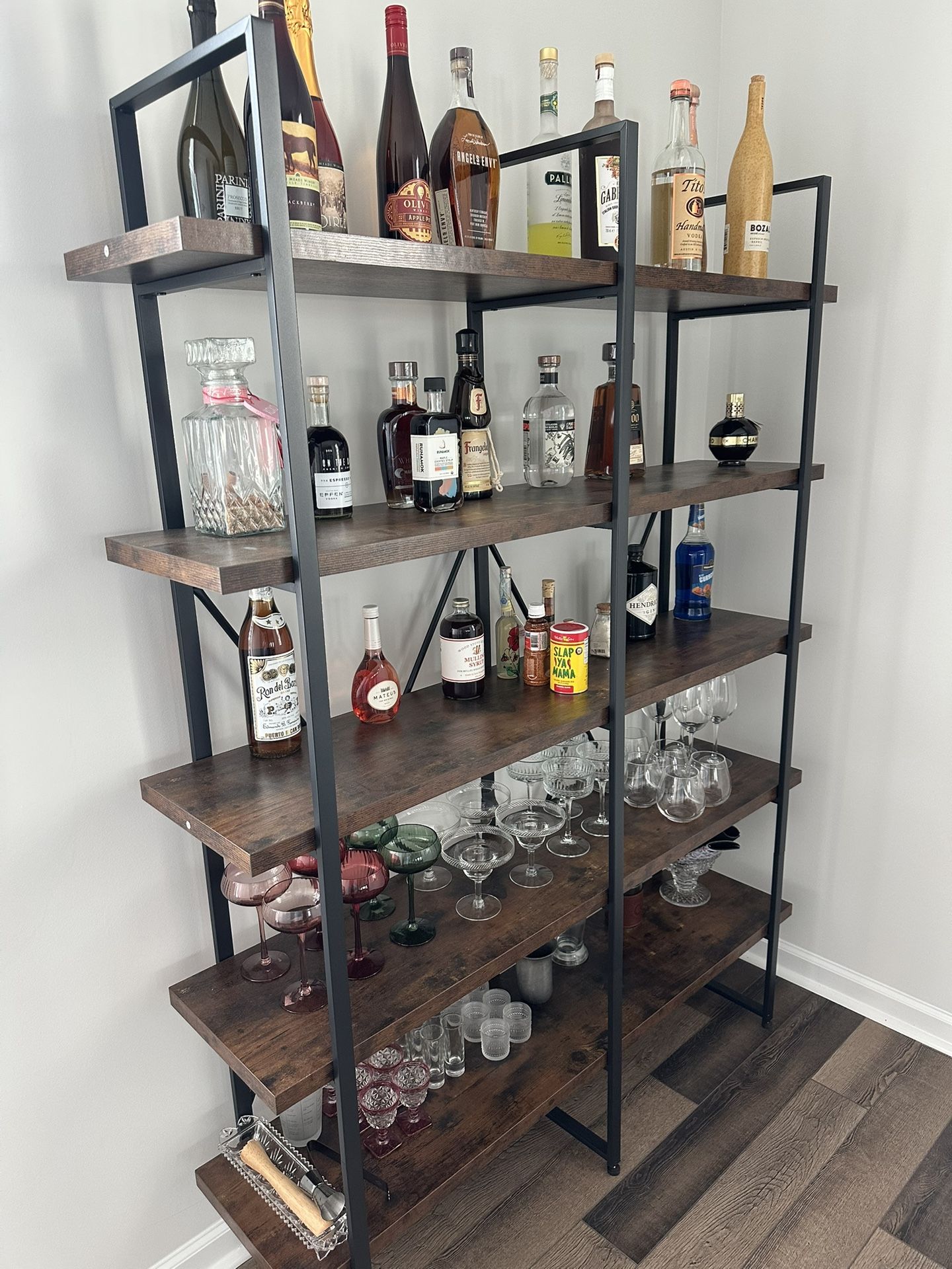 Book Shelves/Bar Area