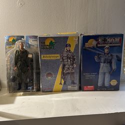 Assorted Ultimate Soldiers With Military Tanks Fighter Planes And Military Buggies. 