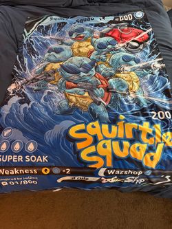 Squirtle squad tapestry