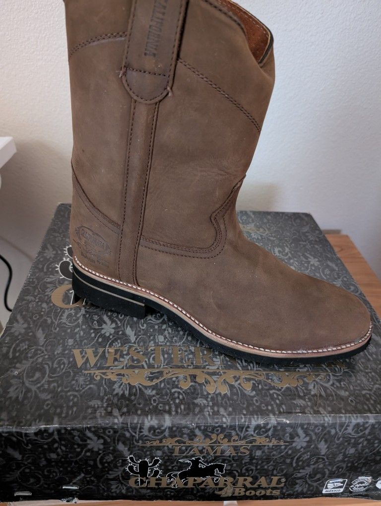 Leather Mens Boots 9.5 New