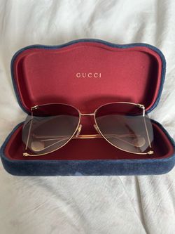 Gucci  Gucci GG0252S 003 oversized butterfly sunglasses