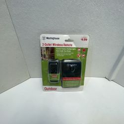Westinghouse 2-Outlet Ourdoor Wireless Remote For Christmas Holiday Lights