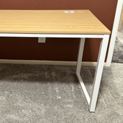 Desk - Oak White 55 Inch 