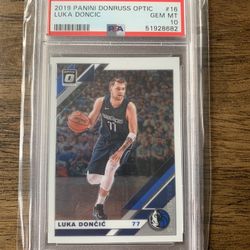2019 Panini Donruss Optic Luka Doncic 2nd Year Card PSA 10