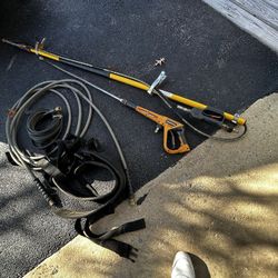 PRESSURE WASHER + ACCESSORIES BUNDLE – $120)