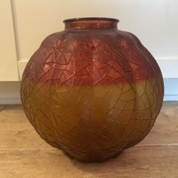 Vintage Swag Mid Century Glass Lamp Globe Only