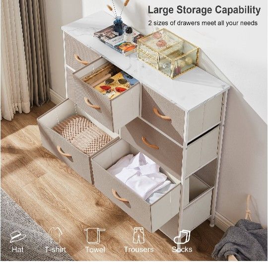 9 Dresser Chest Of Drawers Fabric Storage Organizer
