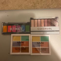 2 New Pallets Covergirl & NYX& 2 NYX Concealers