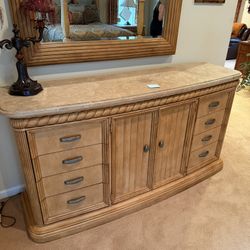 King Bedroom Set (bed, Nightstands, Dresser, Mirror)