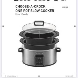 Crockpot With Three Inserts