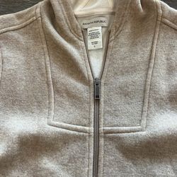 Women's Wool Banana Republic Zip-Up Hoodie