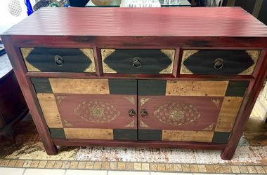 Pier One Imports cabinet solid wood.