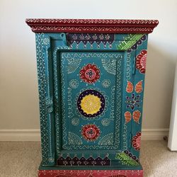 Antique Boho Table/Nightstand/Storage 