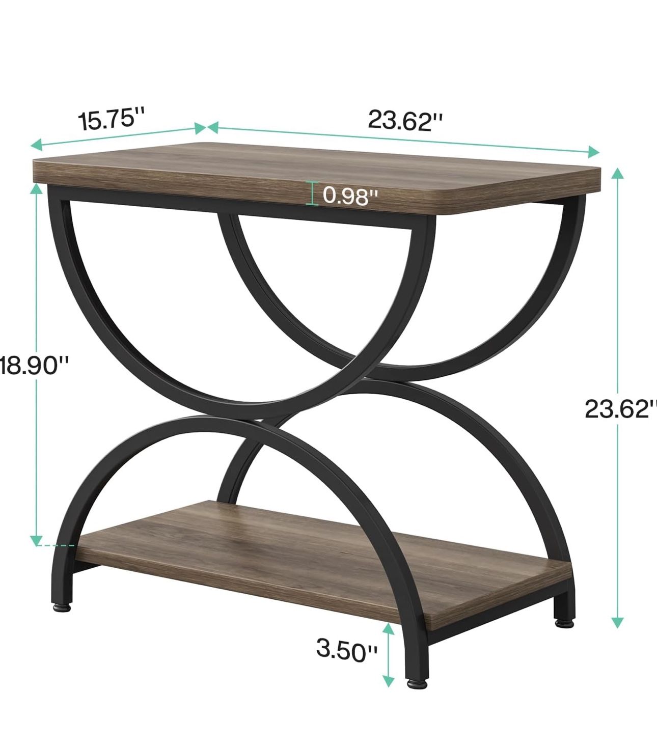 All New 2 Tier End Table Rectangular Side Table