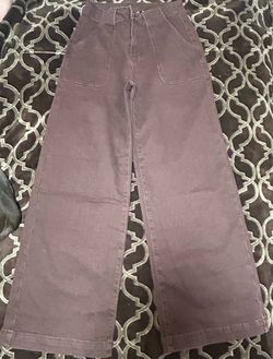 Sidefeel size 4 High-Waisted Wide barrel Leg Jean Pants i