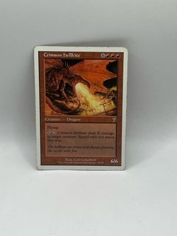 MTG 7th Edition Crimson Hellkite Creature Dragon Card