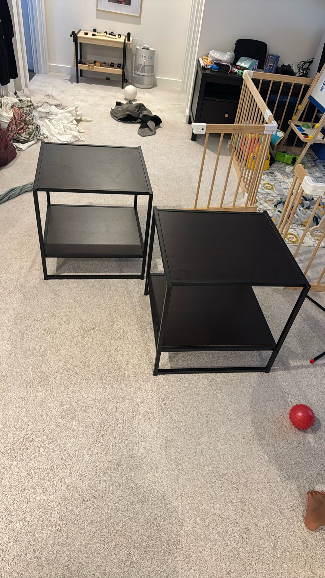 Black Side tables 2 for $40