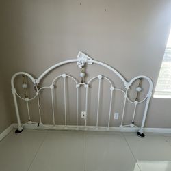 Vintage Headboard With Brass - King 76” L 40” H