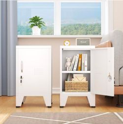 2 pack 🔥new inbox🔥Small Metal Storage Cabinet