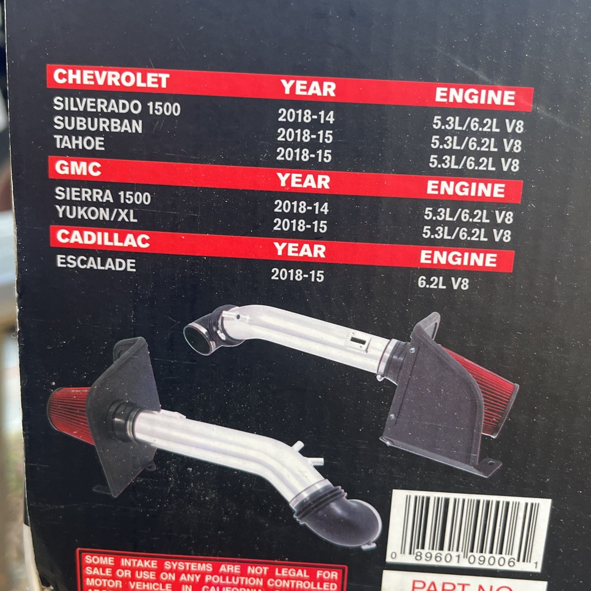 Spectre Air Intake System Silverado Escalade