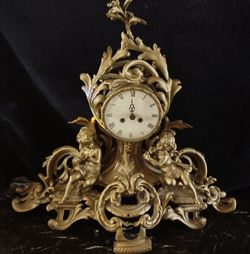 Rococo style clock