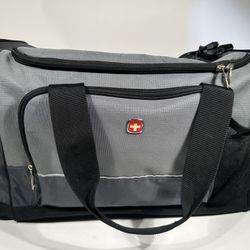 SwissGear Wenger Travel Duffel Laptop Bag Gray Black Carry On