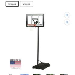 Adjustable Portable Basketball Hoop, 46 inch 
