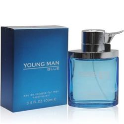 YOUNG MAN BLUE Secret Plus Eau de Toilette Cologne Perfume New