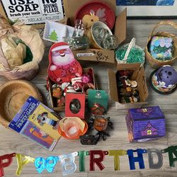 Group Of Holiday Items Halloween Christmas Easter