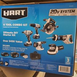 HART 6 Tool Combo Kit
