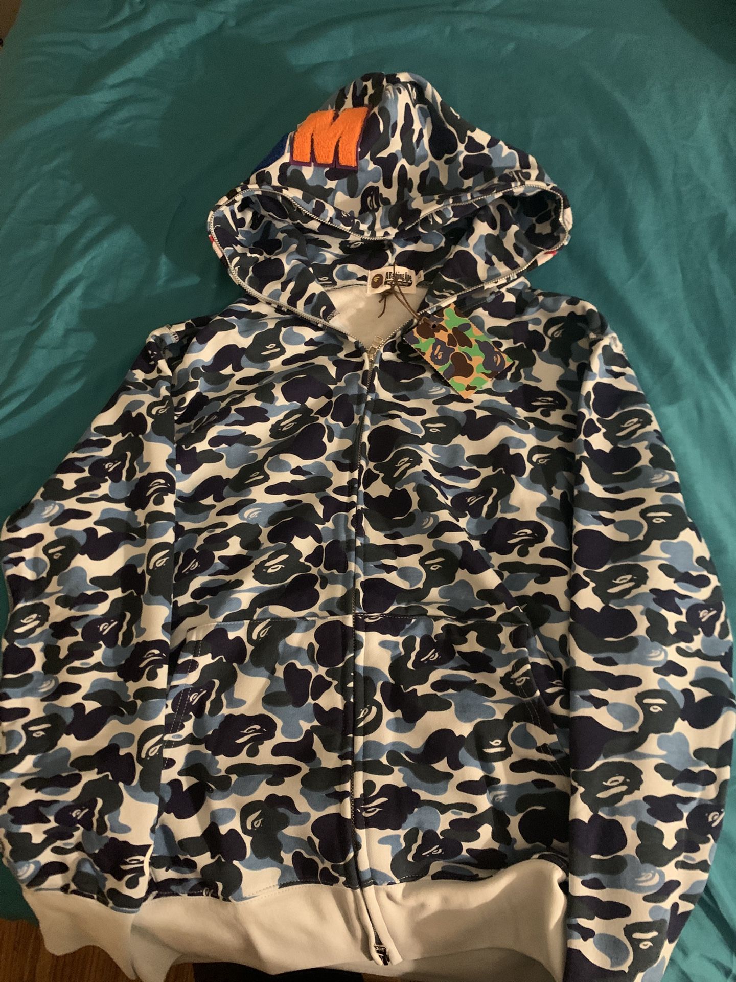 Blue Camo Bape Hoodie