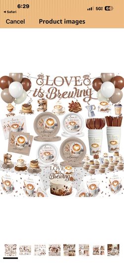 Love is brewing bridal shower engagement party baby shower