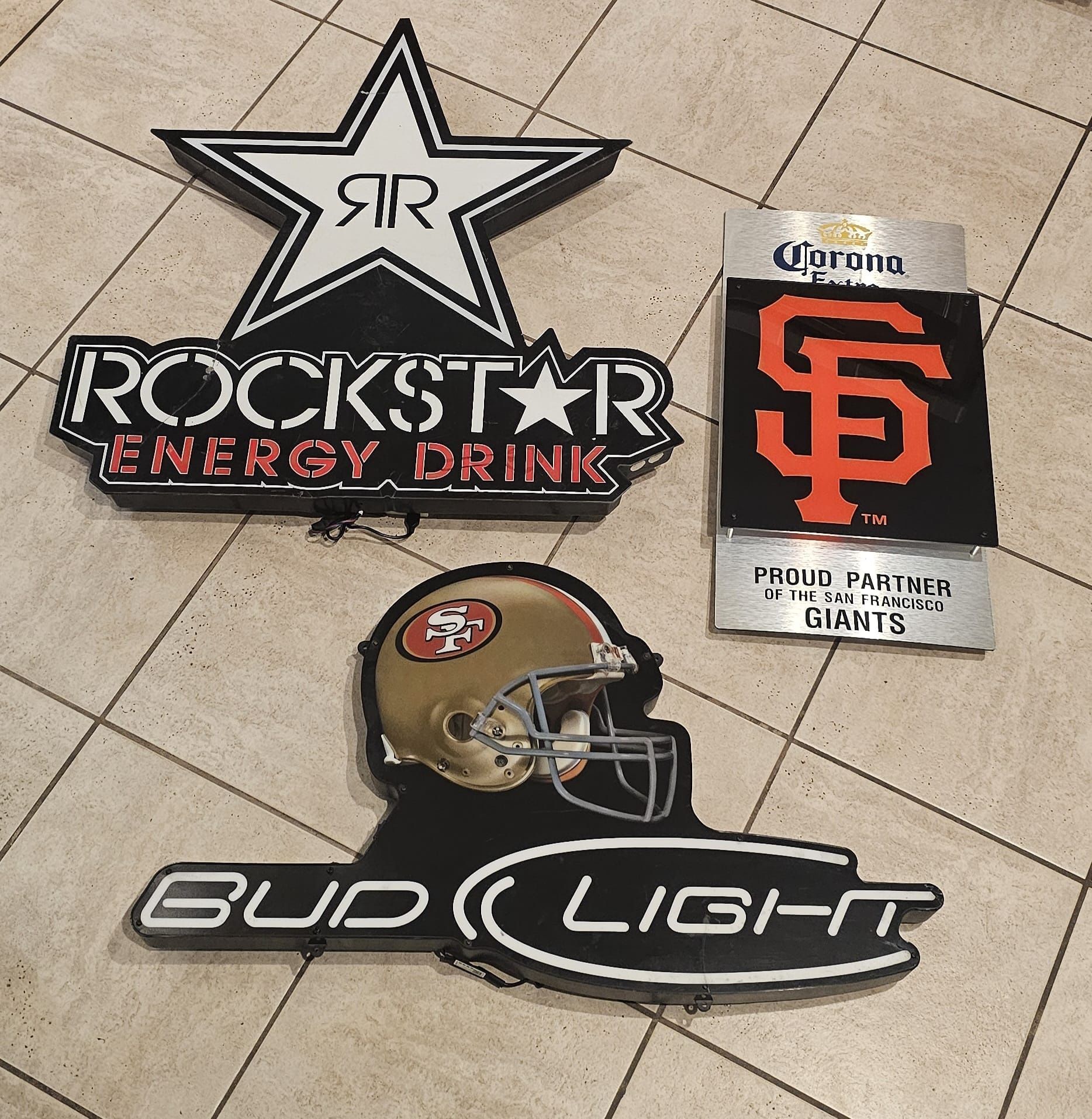 Set Of Illuminated signs