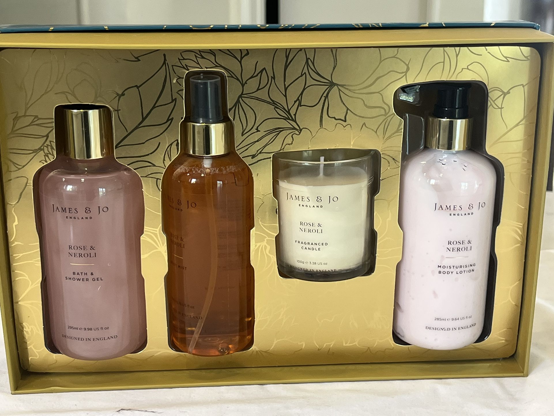 JAME &JO Rose &Neroli Candle Collection Set NIB
